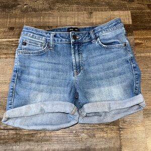 Dear John Denim Shorts Size 27 Cuffed Mid Rise Light Wash